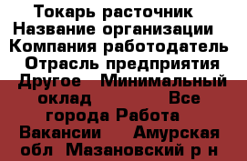 Токарь-расточник › Название организации ­ Компания-работодатель › Отрасль предприятия ­ Другое › Минимальный оклад ­ 30 000 - Все города Работа » Вакансии   . Амурская обл.,Мазановский р-н